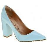 Scarpin Salto Grosso ou Fino 7cm - Verniz Nuvem