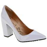 Scarpin Salto Grosso ou Fino 7cm - Verniz Lilás