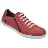 Sapatênis Feminino em Couro - Couro Vermelho