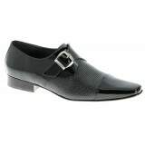 Sapato Social Masculino Lhombre Linha Super Luxo Sola em Couro - Cor Única