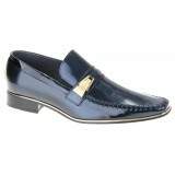Sapato Social Masculino Lhombre Linha Super Luxo Sola em Couro - Cor Única