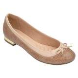 Sapato Social Salto 1cm - Lezar Light Tan/ Verniz Nude