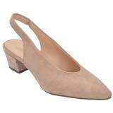 Scarpin Tradicional Salto Grosso 4,5cm - Camurça Pétala