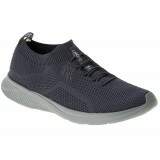 Tênis de Malha Super Conforto Sola Eva 2cm - Malha Cinza