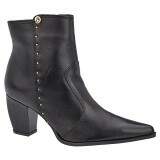 Bota Social Salto Grosso Fachete 6,5cm - Couro Preto