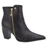 Bota Social Salto Grosso Fachete 6,5cm - Couro Preto