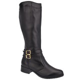 Bota Montaria Cano Alto Salto 3,5cm - Couro Preto