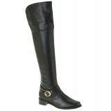 Bota Montaria Cano Alto Salto TR Borracha 3cm - Couro Preto