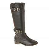 Bota Montaria Cano Alto Salto TR Borracha 3cm - Couro Café