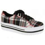 Sapatênis Feminino Plataforma 4cm - Xadrez Off