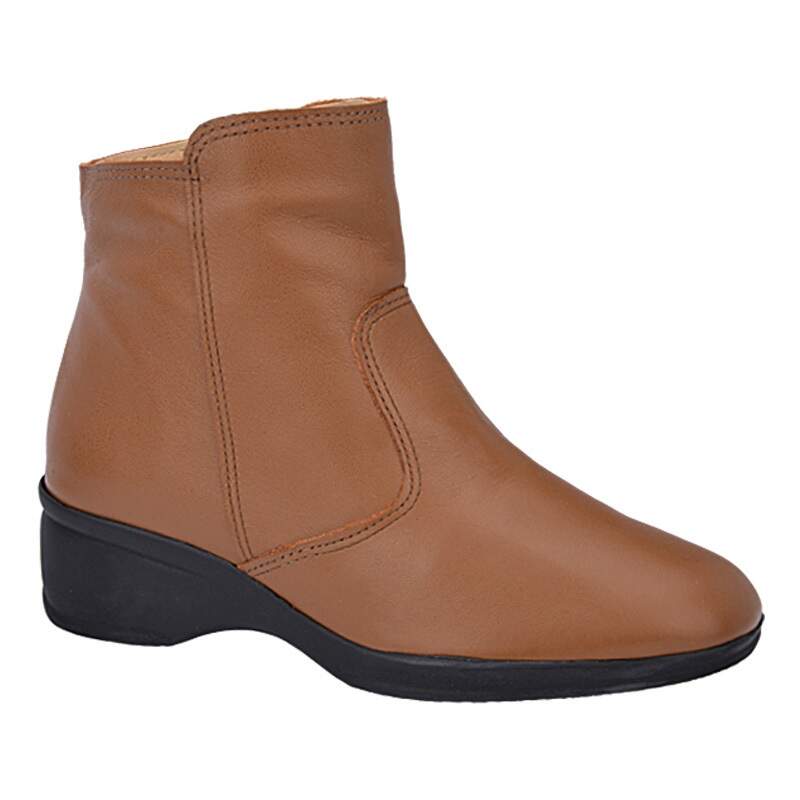 bota anabela cano curto