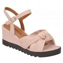Sandália Comfort Solado PU 6,5cm - Napa Blush