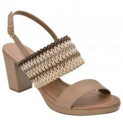Sandália Plataforminha Salto Grosso 7,5cm - Torun Tan/ MC 2752 Cor 301 L5.5/ Torun Tan