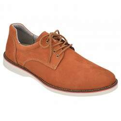 Sapato Casual Conforto Sola Borracha - Nobuck Havana