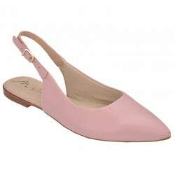 Sapatilha Verão Saltinho 1cm - Couro Rose