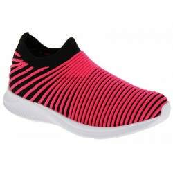 Tênis de Malha Super Conforto Sola Eva 2cm - Malha Pink Preto