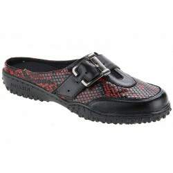 Sapato Anti Stress Feminino até o número 42 - Olimpia Scarlet/ Vegetal Preto