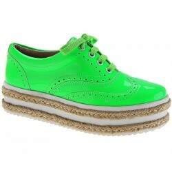 Sapatênis Feminino Plataforma 4cm - Neon Limão