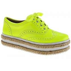 Sapatênis Feminino Plataforma 4cm - Neon Lima