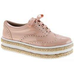 Sapatênis Feminino Plataforma 4cm - Verniz Camélia