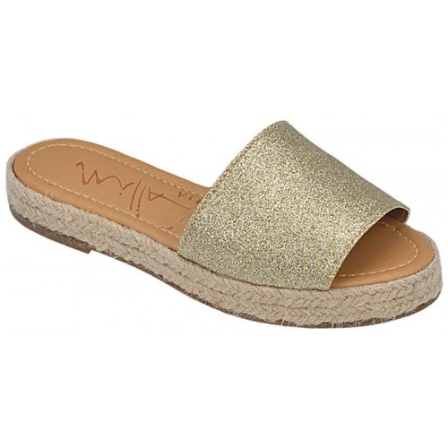 sandalia rasteira anabela