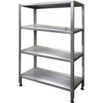 Estante Lisa em Inox Reforçada (1,10 x 0,50 x 1,75 mts) - Euro