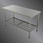 Mesa de Serviço em Inox 1,50 x 0,70