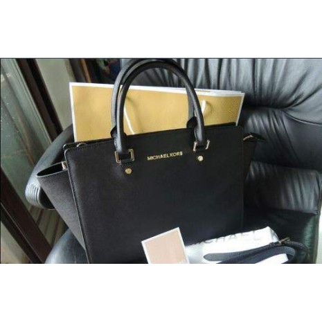 michael kors black selma bolsa