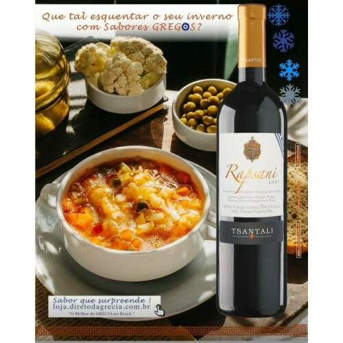 RAPSANI Vinho GREGO Tinto dos Vinhedos do Monte Olimpos 375 ml