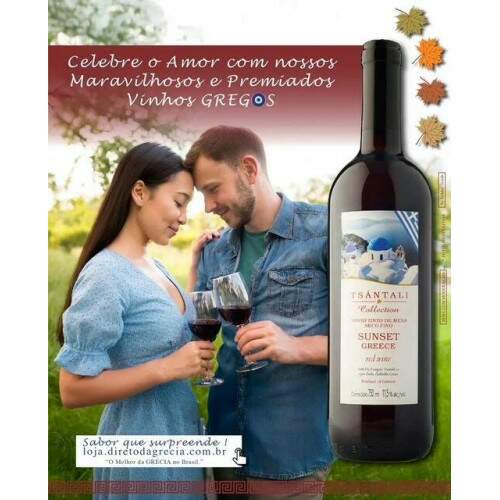 SUNSET GREECE Vinho GREGO Tinto