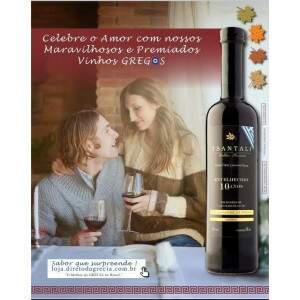 Vinho GREGO Tinto Licoroso Doce Mavrodaphne 10 ANOS em Barris Carvalho