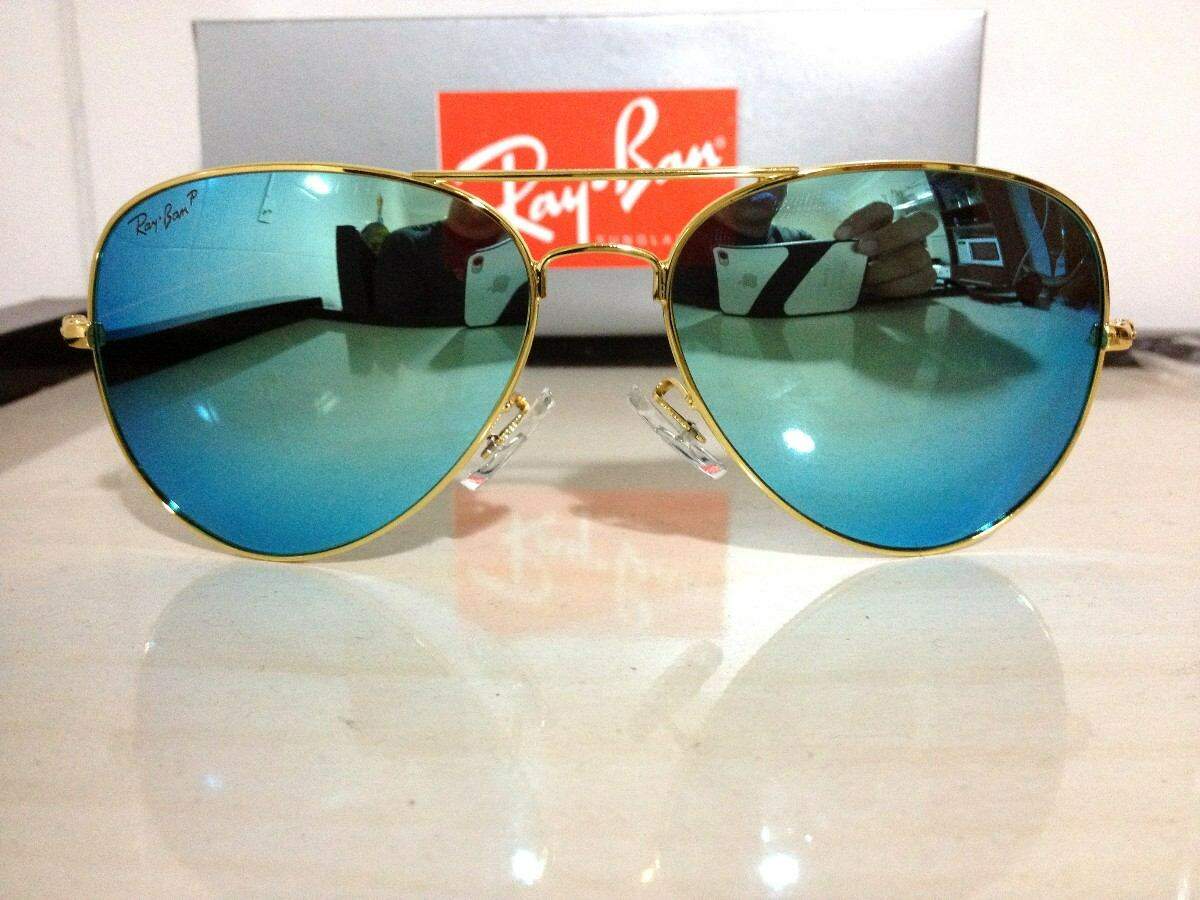 oculos ray ban aviator azul espelhado oculos ray ban aviator azul espelhado