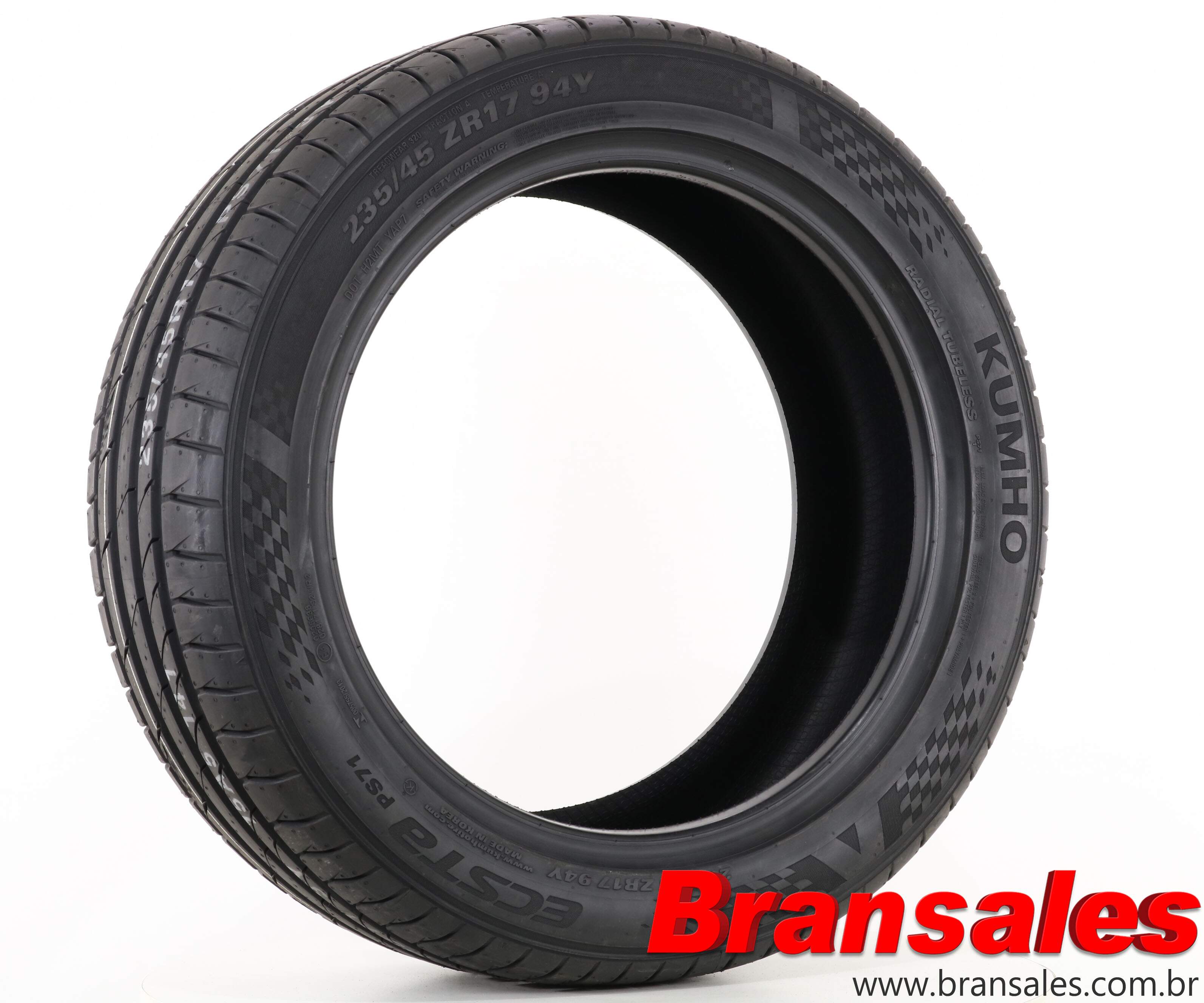 Pneu Aro 17 Kumho 235/45R17 94Y PS71 - Bransales Pneus