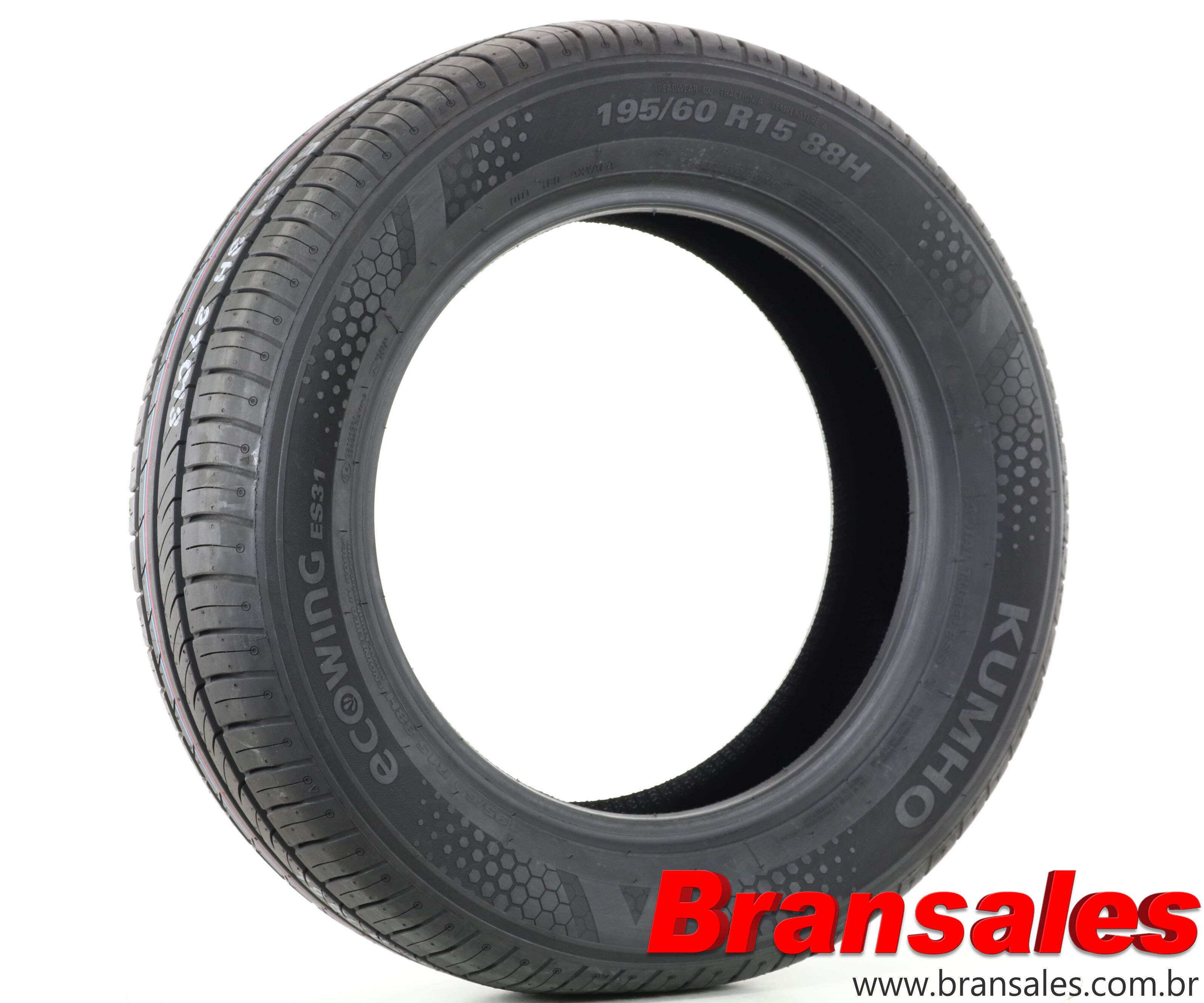 PNEU 195/60 R15 88H ES31 KUMHO - Bransales Importadora de Pneus