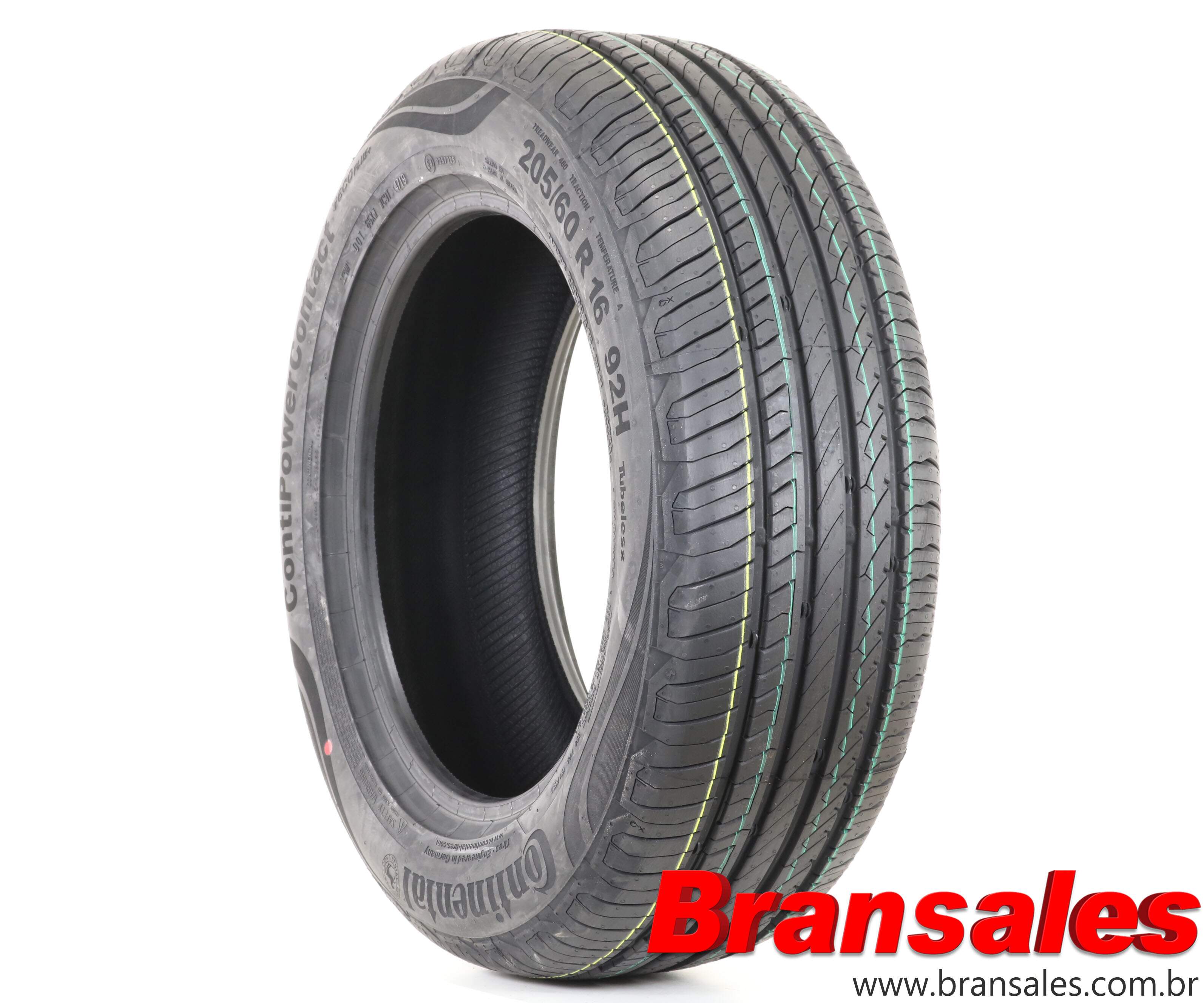PNEU 205/60R16 92H CONTIPOWERCONTACT (KICKS) CONTINENTAL - Bransales Pneus