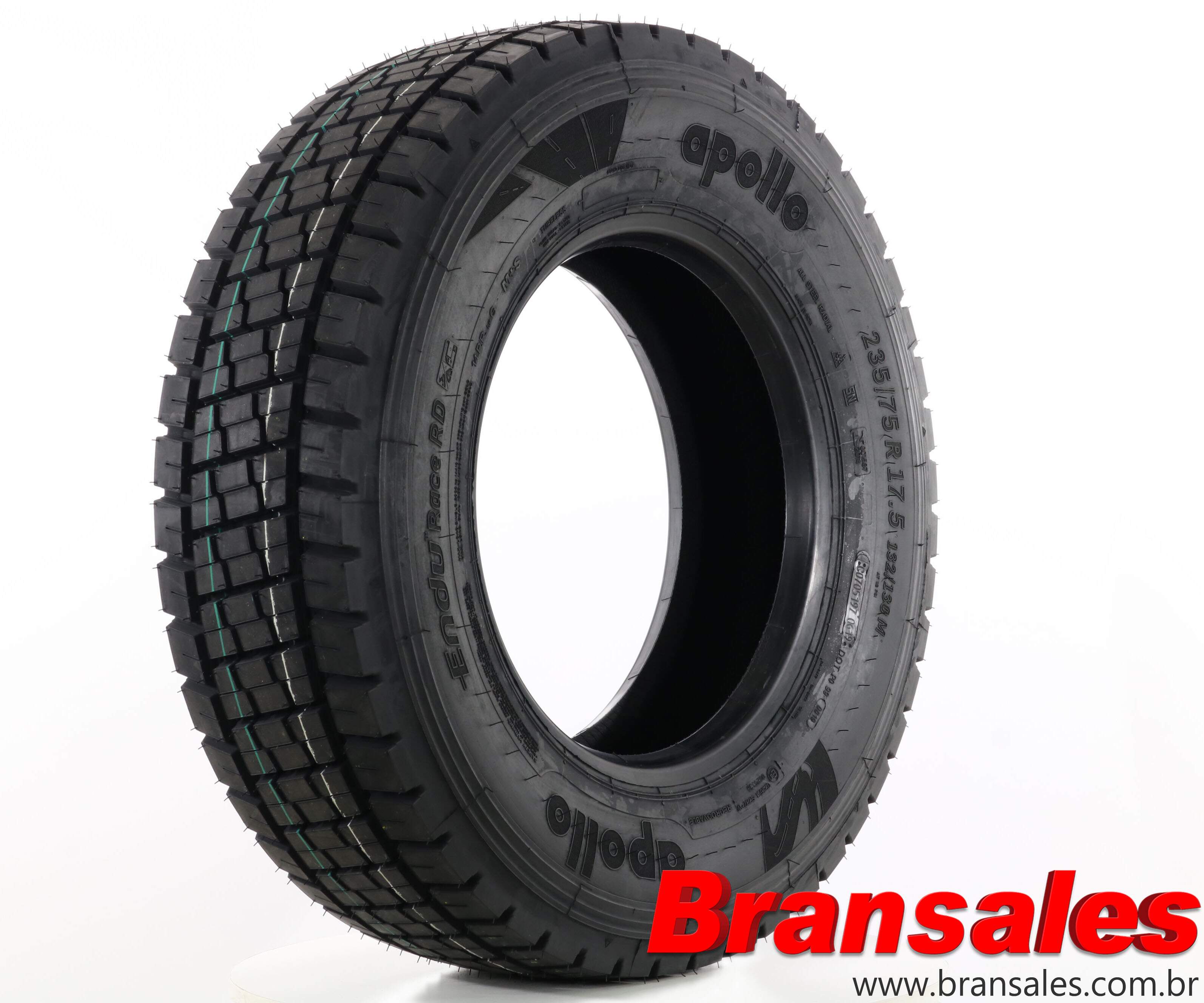 PNEU 235/75 R17,5 132/130M ENDURACE RD (BORRACHUDO) APOLLO - Bransales Pneus