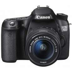 Cmera Digital Canon EOS 70D, com lente 18-55 - 20.2 Megapixels + carto SD 32 Gb e Bolsa