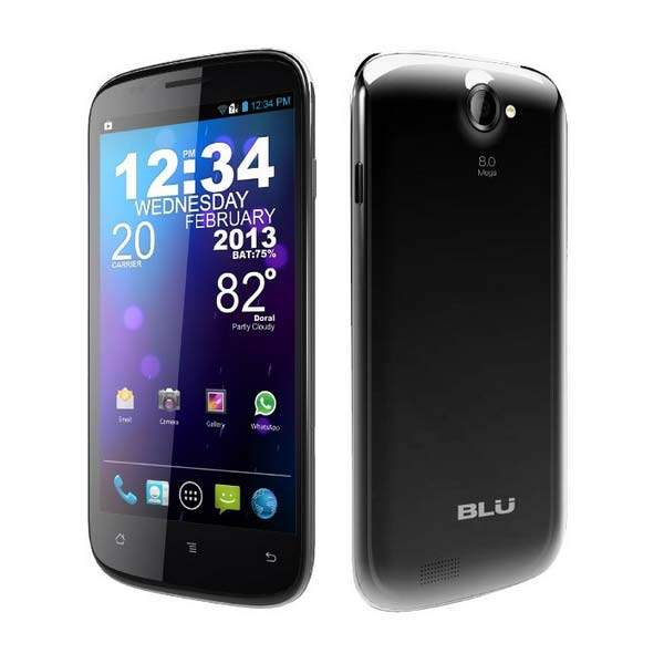 Celular Blu Studio D590i 5.3S - Dual Chip, Tela 5.3 Memoria 4Gb, 1Gb RAM, Cmera 8Mp, Processador Quad Core 1.2Ghz, Android 4.1, Preto, Cod 00430
