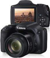Cmera Digital Canon Powershot SX520HS Preta 16.0MP, LCD 3,0?, Zoom tico 42x, Lente Grande Angular de 24mm e Vdeo Full HD