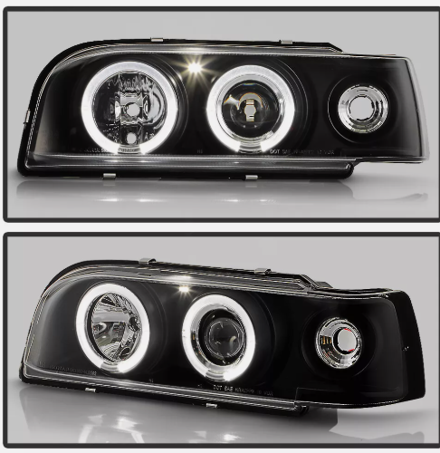 Farol Black Led Volvo 850 1993 - 1997 - RT Car Import