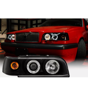 Farol Black Led Volvo 850 1993 - 1997 - RT Car Import