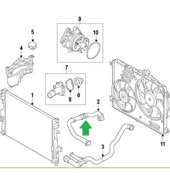 Mangueira Superior do Radiador Volvo XC60 2.0 T5 2011 - 2016