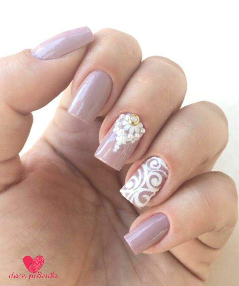 Película para unha em renda com jóia modelo 07 Adesivos para Unhas, Películas para Unhas e Barbeador Aparador Oneblade ~ Película para unha em renda com jóia modelo 07 Adesivos para Unhas, Películas para Unhas e