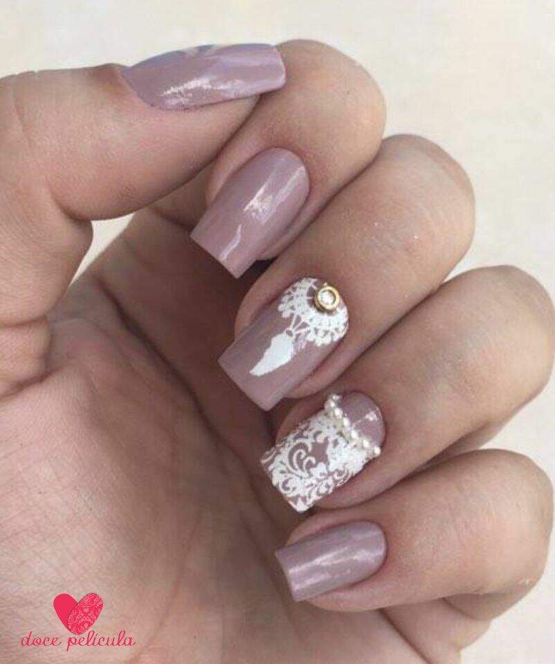Película para unha em renda com jóia modelo 11 Adesivos para Unhas, Películas para Unhas e Barbeador Aparador Oneblade ~ Película para unha em renda com jóia modelo 11 Adesivos para Unhas, Películas para Unhas e