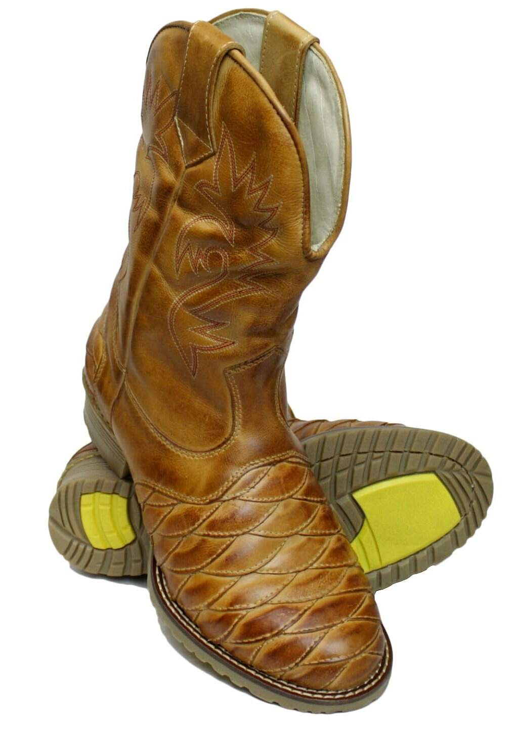 bota country masculina couro