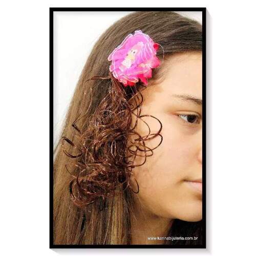 Par de Bico de Pato Com Mecha de Cabelo LI2501