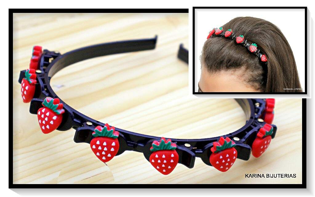 Tiara Presilha Cabelo Twister Com 8 Prendedor