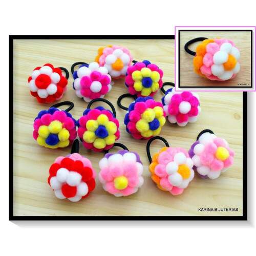Pacote Com 12 Rabics Pompom Color LI2933