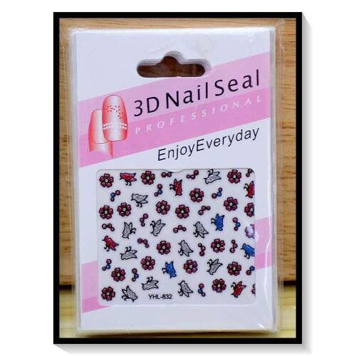 Adesivo para Unhas PCT Com 12 Cartelas Diversas AC-786
