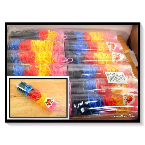 Pacote Com 12 Tubos Com Elsticos Color LI3645